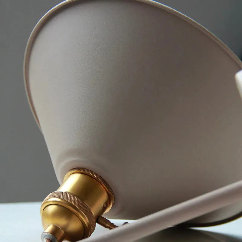 Vintage Wand-Nachttischlampe aus Metall