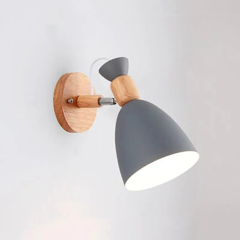 Wandlampe Nachttisch Skandinavisch Holz