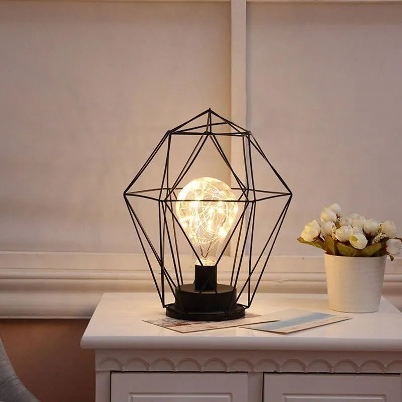 Batteriebetriebene Industrielle Nachttischlampe