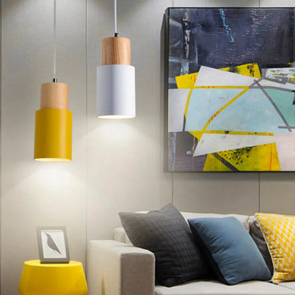 Hängelampe Nachtisch Holz