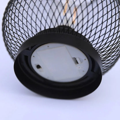 Industrielle Nachttischlampe Käfig