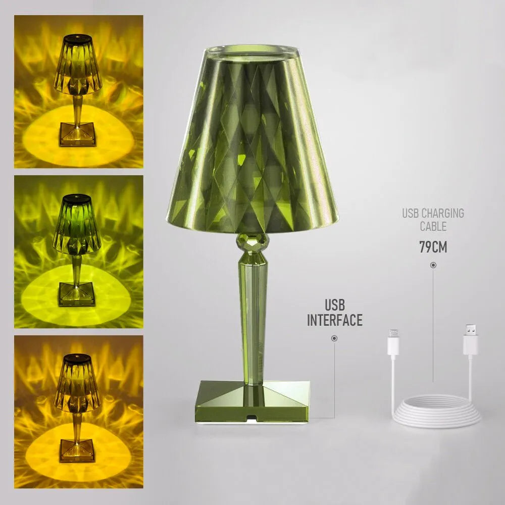 LED-Nachttischlampe Diamant