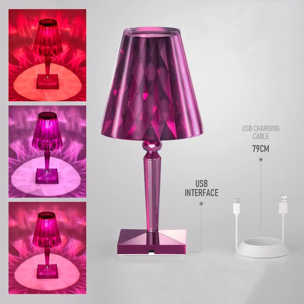 LED-Nachttischlampe Diamant