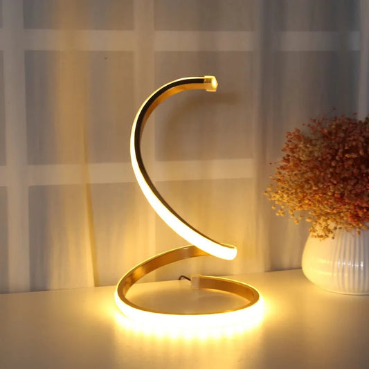LED-Spirale-Nachttischlampe