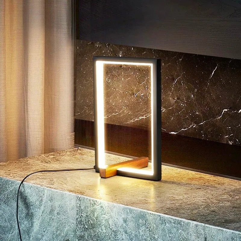 Nachttischlampe Design LED Rechteckig