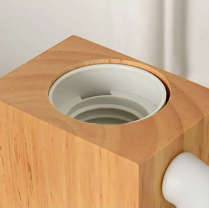 Nachttischlampe Holz Humanoid