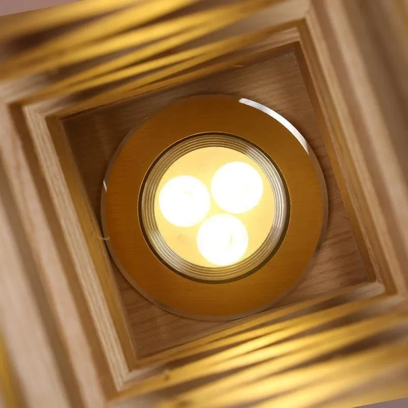 Nachttischlampe Holz Wooden