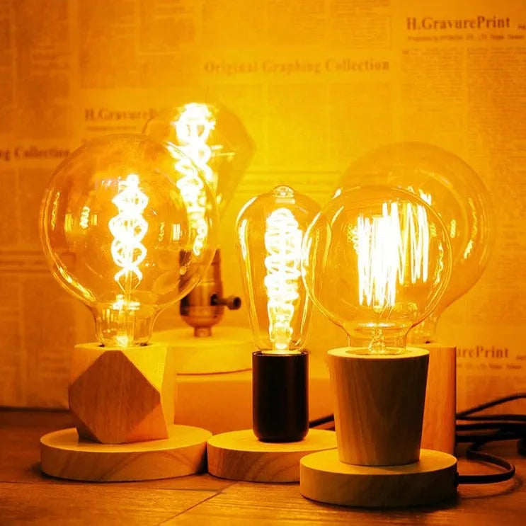 Nachttischlampe Vintage Edison