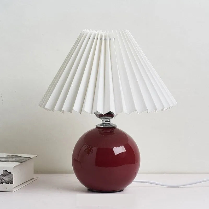 Nachttischlampe Vintage Keramik