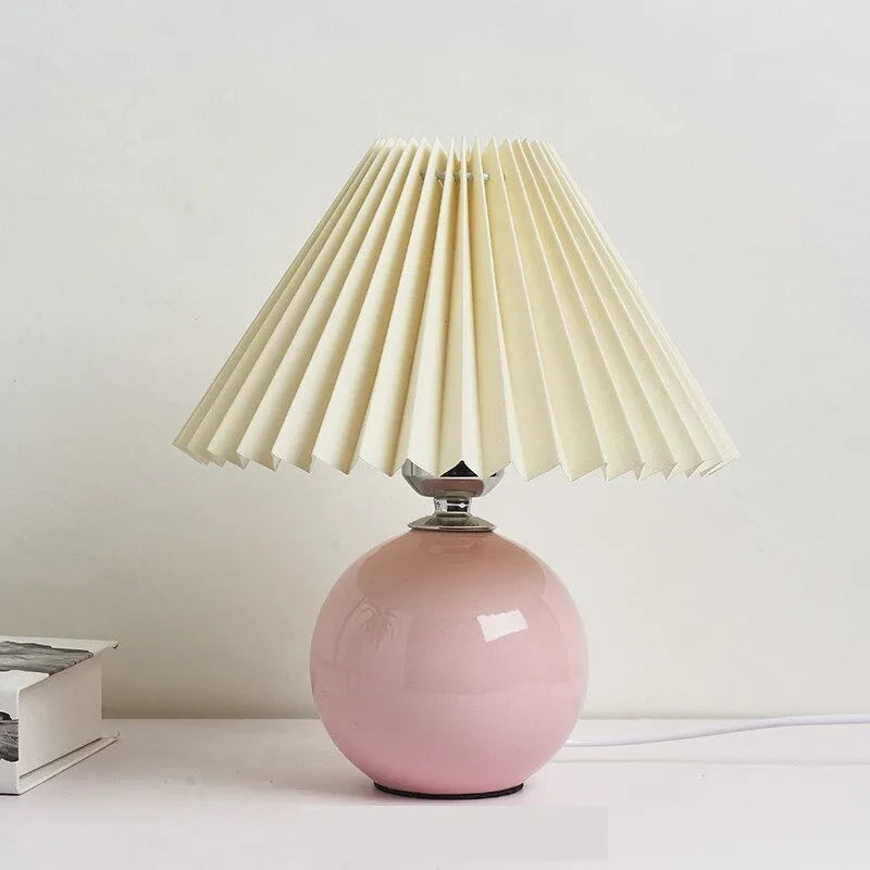 Nachttischlampe Vintage Keramik