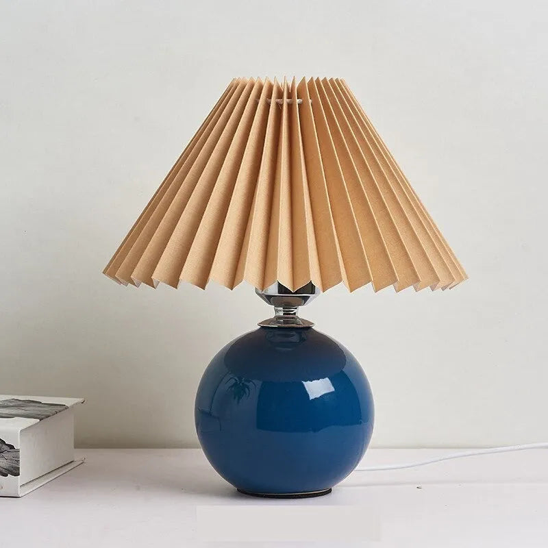 Nachttischlampe Vintage Keramik