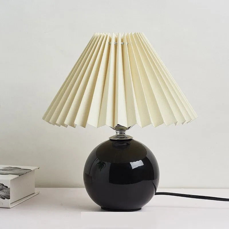 Nachttischlampe Vintage Keramik