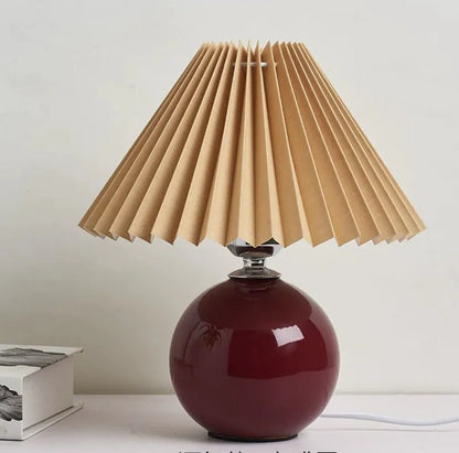 Nachttischlampe Vintage Keramik
