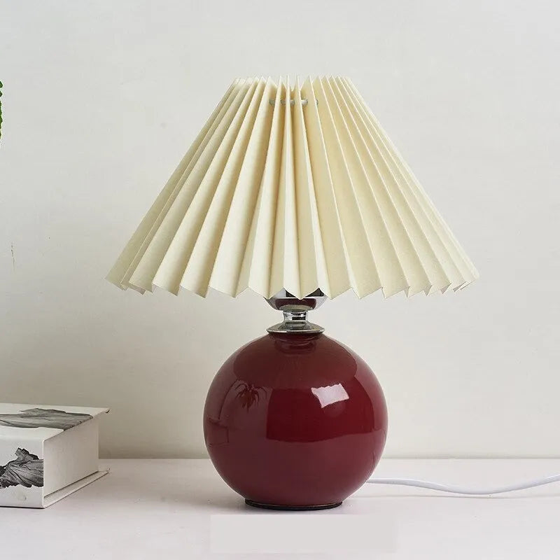 Nachttischlampe Vintage Keramik