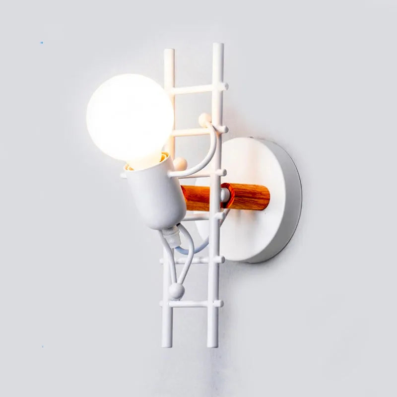 Originale industrielle Wand Nachttischlampe