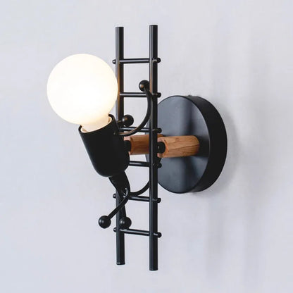 Originale industrielle Wand Nachttischlampe