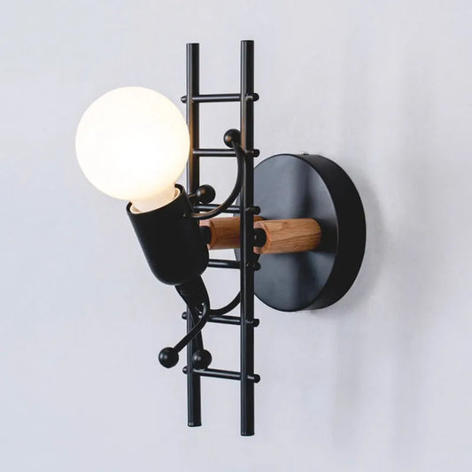 Originale industrielle Wand Nachttischlampe