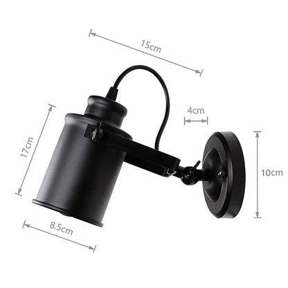 Vintage Industrielle Wandleuchte für das Schlafzimmer