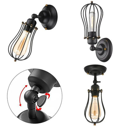 Vintage Industrielle Wandleuchte fürs Schlafzimmer