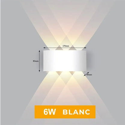 Wandleuchte Diamant Nachttischlampe