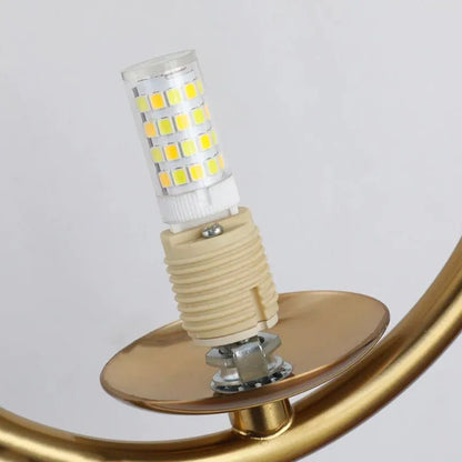 Wandleuchte Kugel Goldmetall