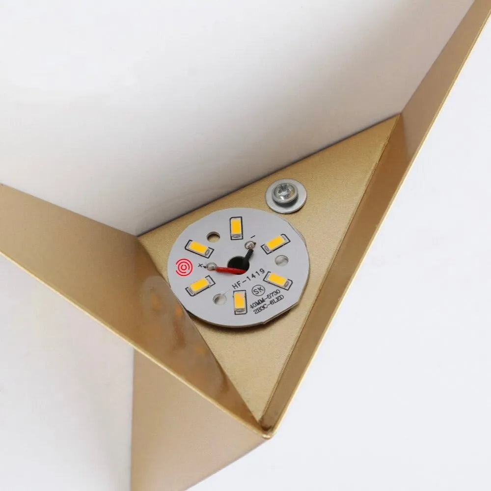 Wandleuchte Stern Metall